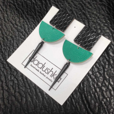 Dadushka leather earrings