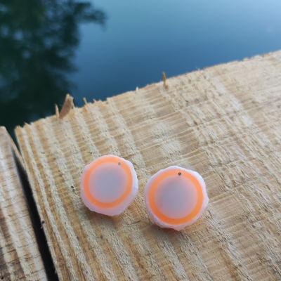 Orange crystal earrings